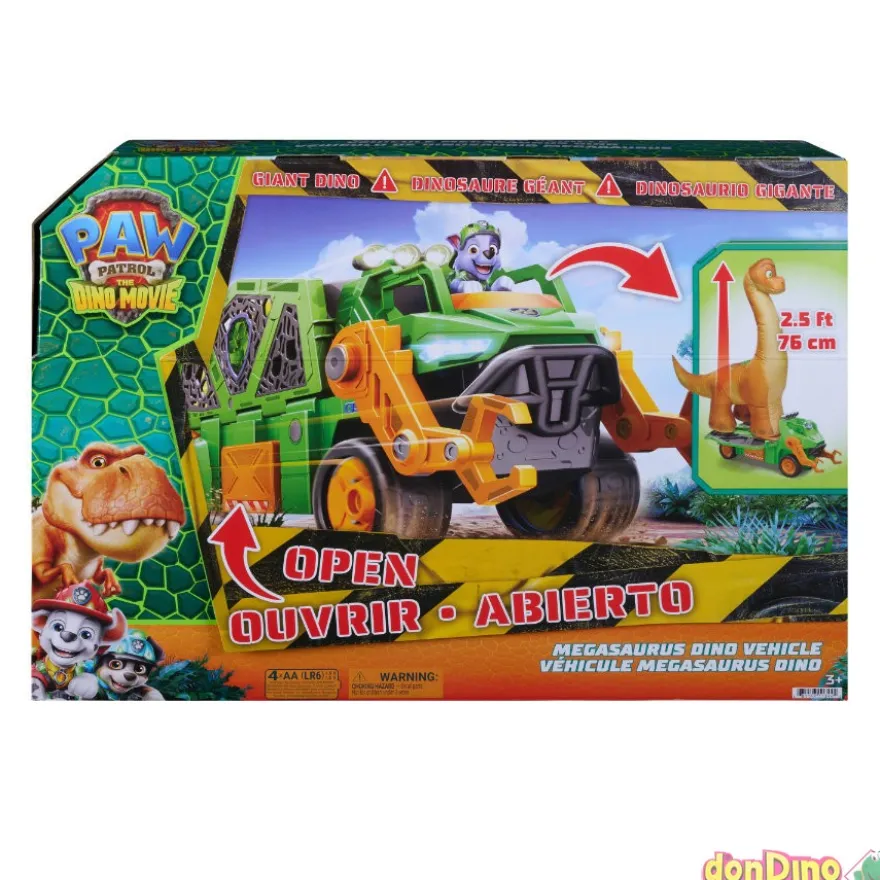 Vehiculo megasaurus dino patrulla canina: dino película - 76 cm. - con sonido