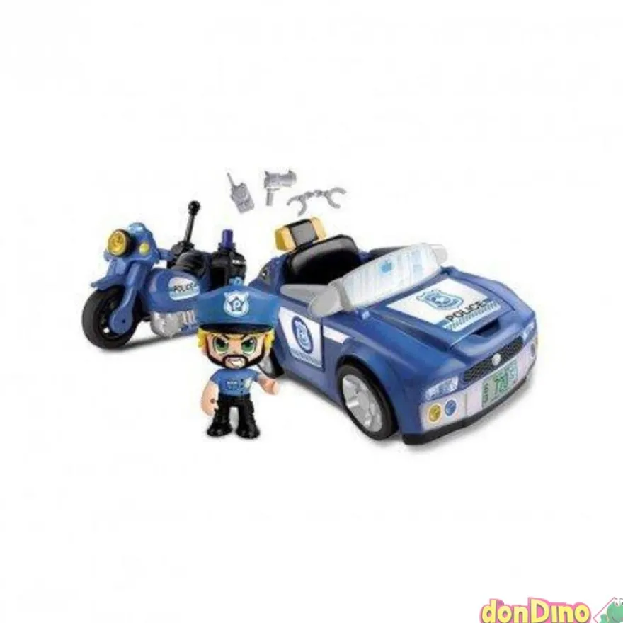 Vehiculos de policia pinypon action