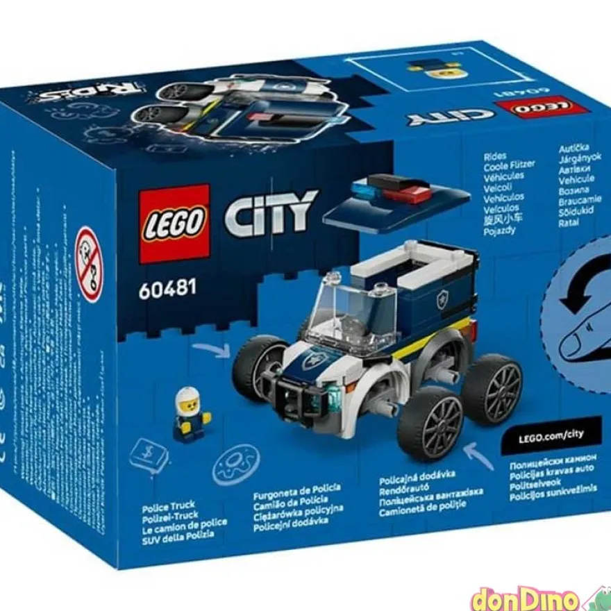 Vehiculos: furgoneta policia lego city rides - 71 pzas.