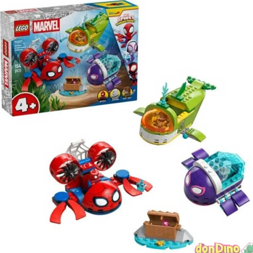 Vehiculos submarinos spidey lego marvel 154 pzas.
