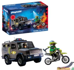 Vehiculo tactico fuerzas especiales playmobil - 56 pzas.