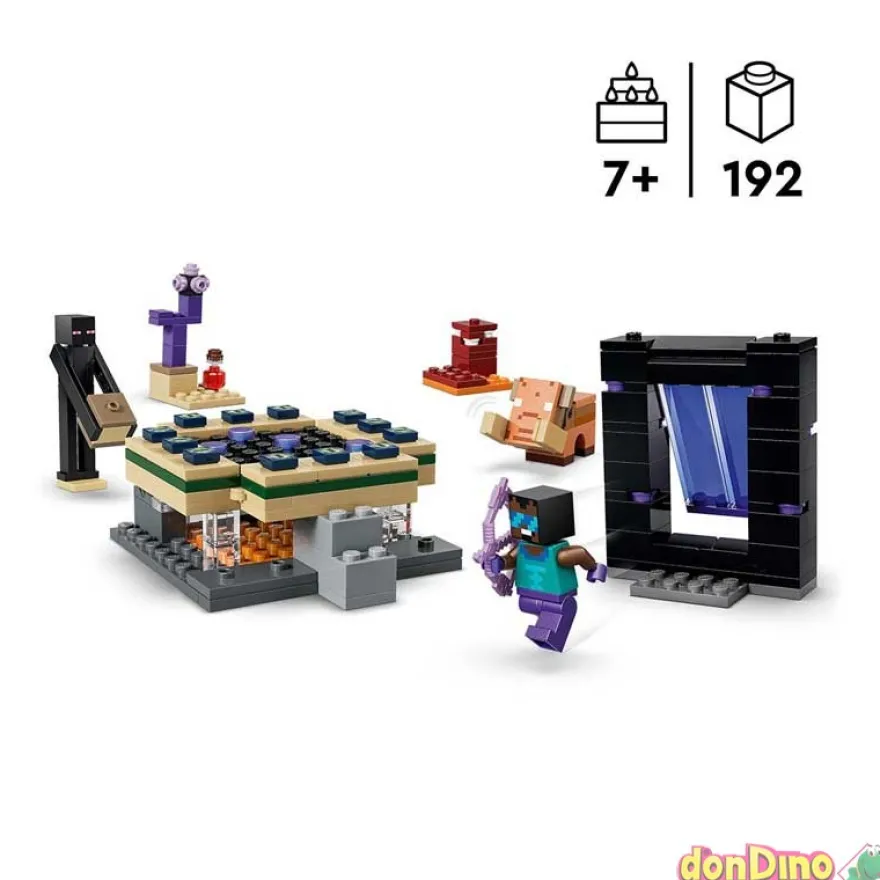 Viaje por nether & portal al end lego minecraft - 192 pzas.
