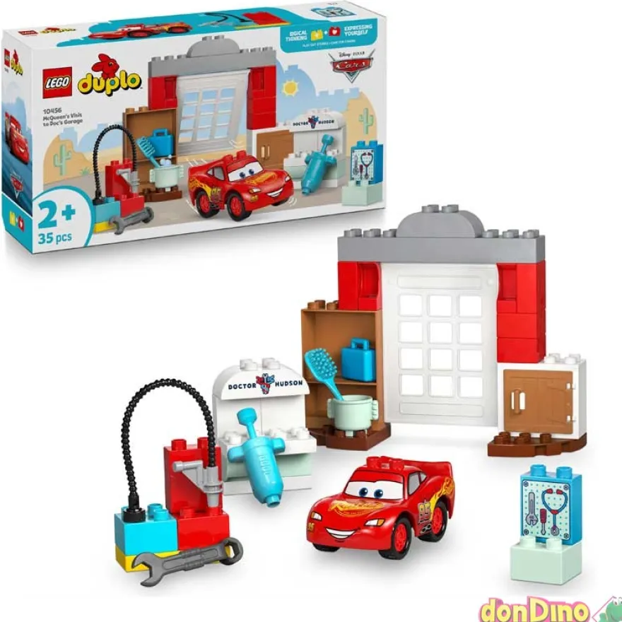 Visita de mcqueen al taller de doc lego cars disney - esc 1:1 - 35 pzas.