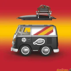 Volkswagen t1 camper playmobil 37 pzas.