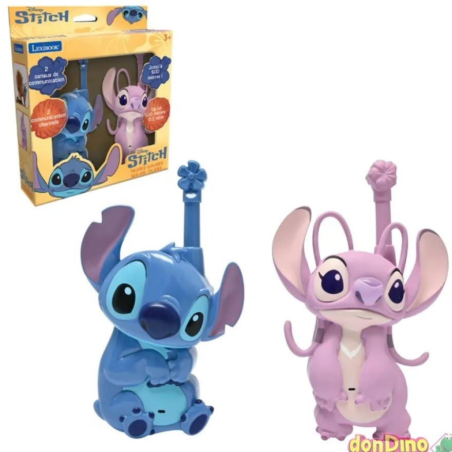 Walkie-talkies 3d stitch disney 500 metros
