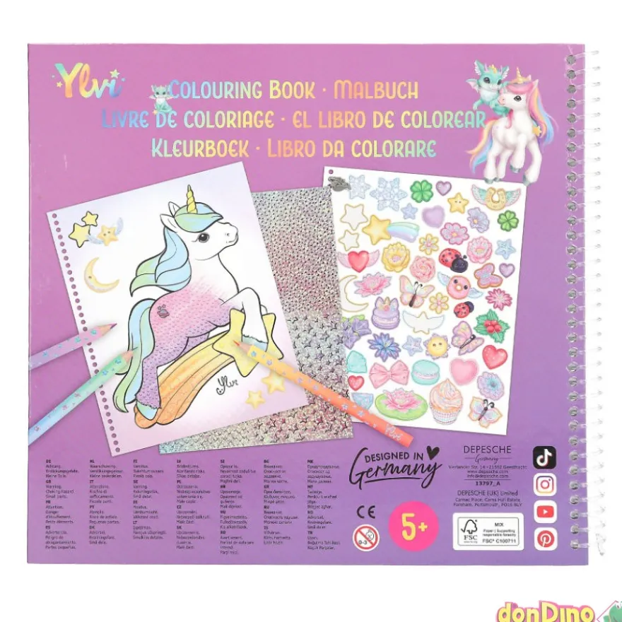 Ylvi dragones de la suerte libro para colorear
