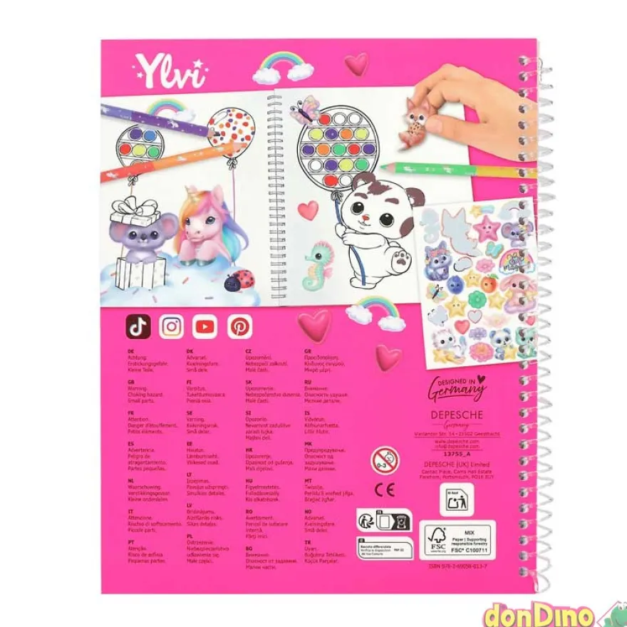 Ylvi pop+paint libro para colorear