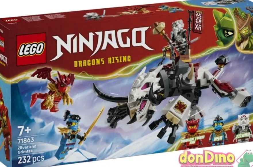 Zilvar y bestia dragon grimtak lego ninjago - 232 pzas.